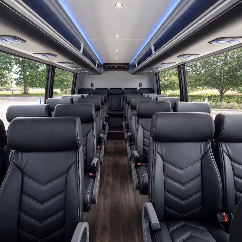 15-35 Passenger Minibus Interior