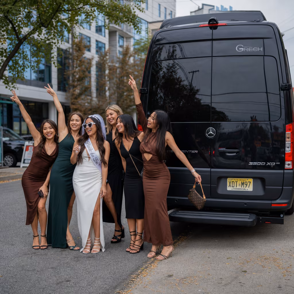 Bachelor and bachelorette party bus